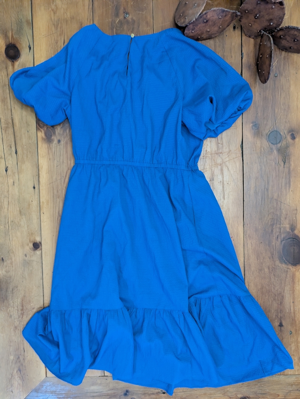 Talbots  Blue Tiered Dress Medium